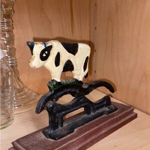 Vintage Cow Figurine Nutcracker